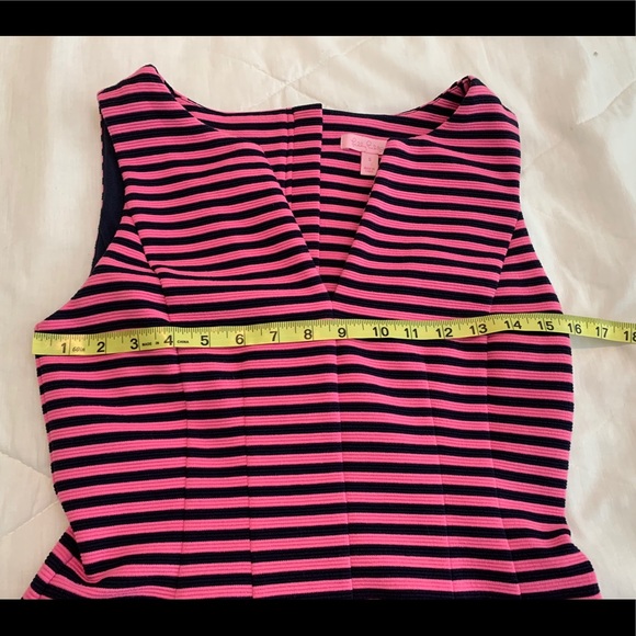 Lilly Pulitzer Brielle dress Pink/Navy stripe - S - Picture 8 of 16